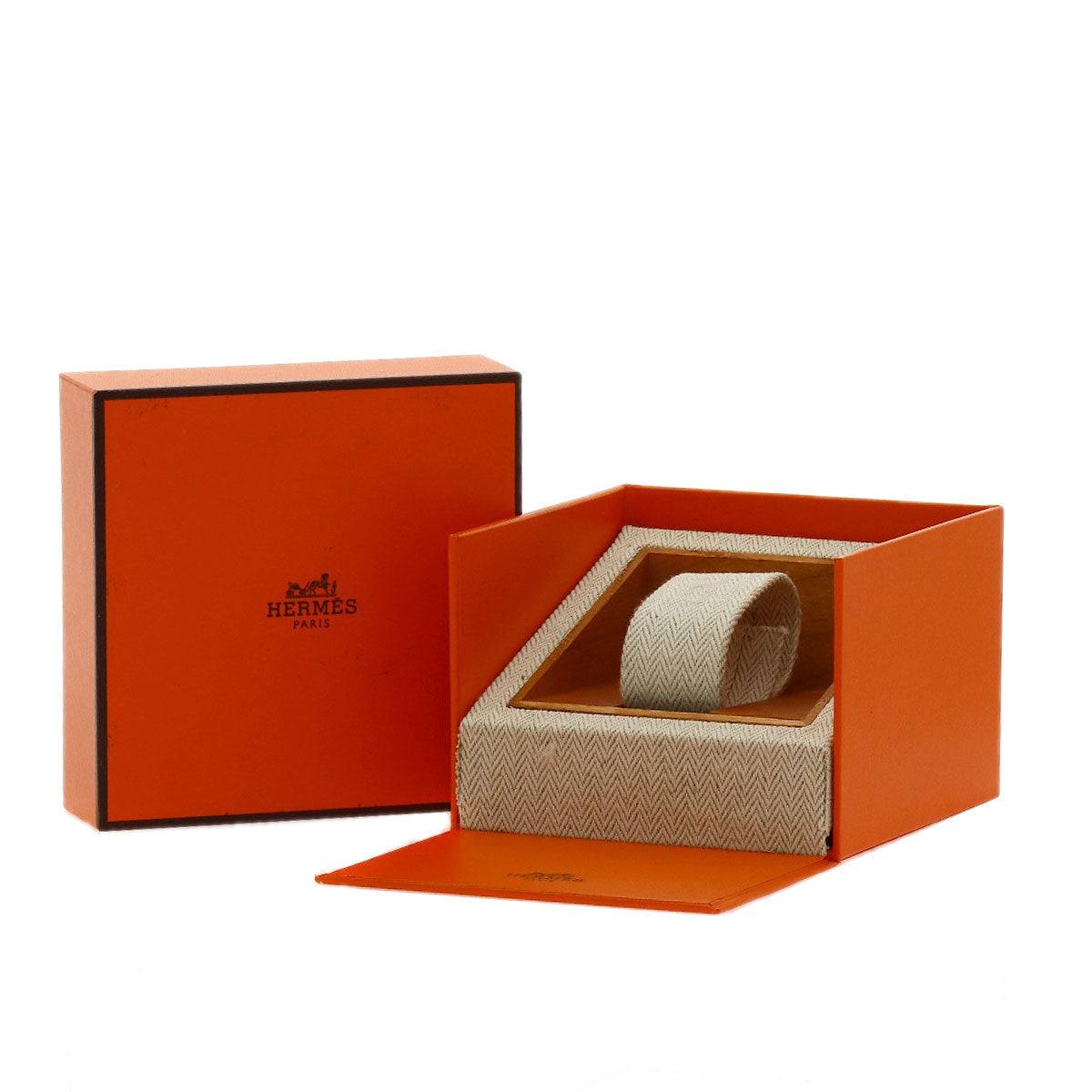 HERMES H watch Watches HH1.201 Gold Plated/Leather Ladies