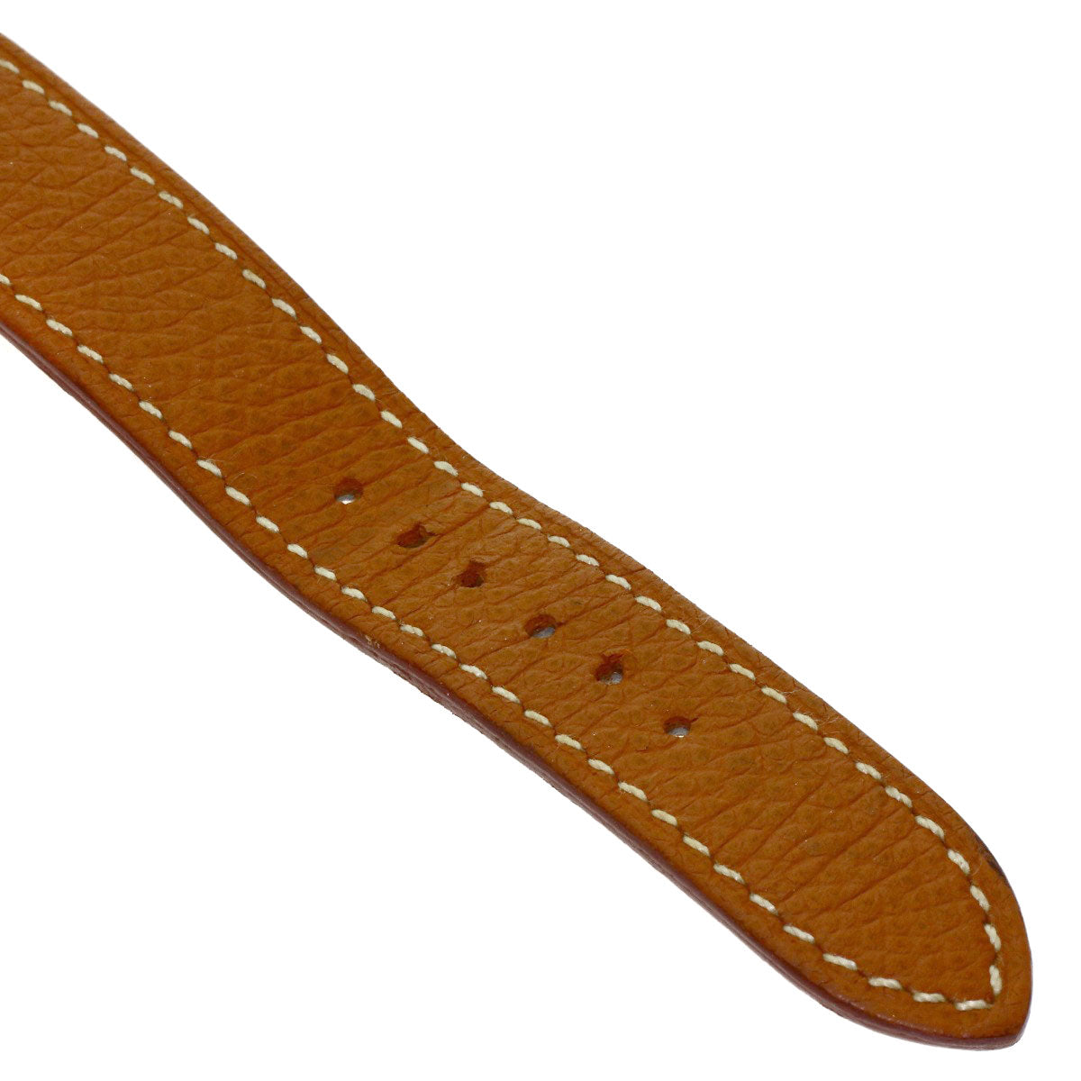 HERMES H watch Watches HH1.201 Gold Plated/Leather Ladies