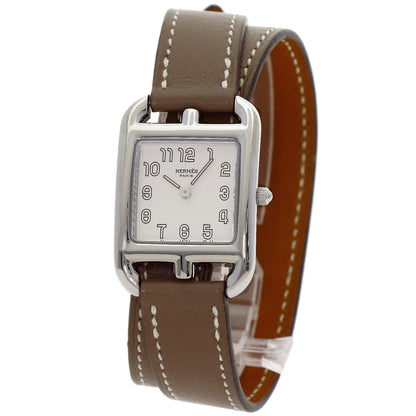 HERMES Cape Cod Dubrutur Watches CC1.210 Stainless Steel/Leather Ladies