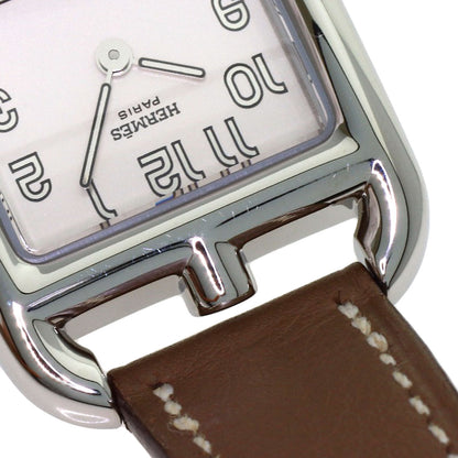 HERMES Cape Cod Dubrutur Watches CC1.210 Stainless Steel/Leather Ladies