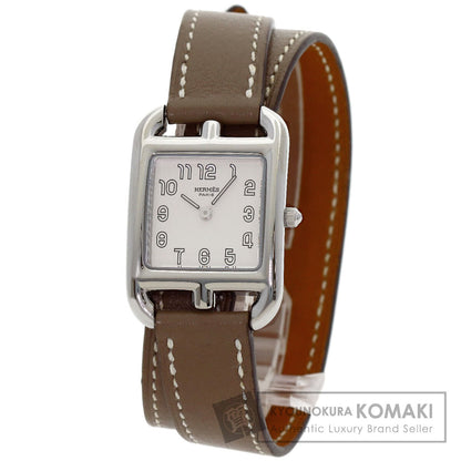 HERMES Cape Cod Dubrutur Watches CC1.210 Stainless Steel/Leather Ladies