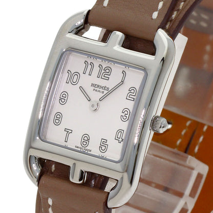 HERMES Cape Cod Dubrutur Watches CC1.210 Stainless Steel/Leather Ladies