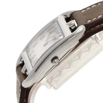 HERMES Cape Cod Dubrutur Watches CC1.210 Stainless Steel/Leather Ladies