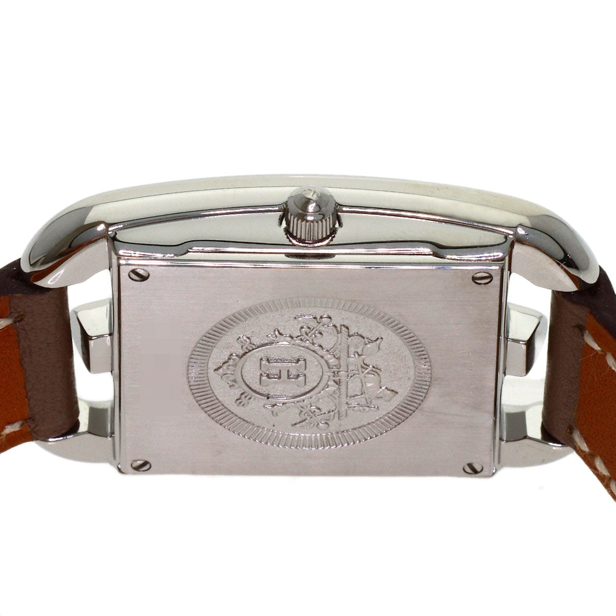 HERMES Cape Cod Dubrutur Watches CC1.210 Stainless Steel/Leather Ladies