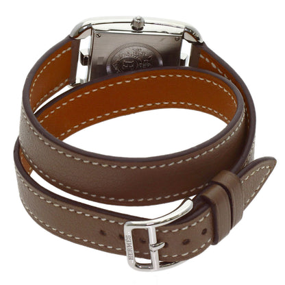 HERMES Cape Cod Dubrutur Watches CC1.210 Stainless Steel/Leather Ladies
