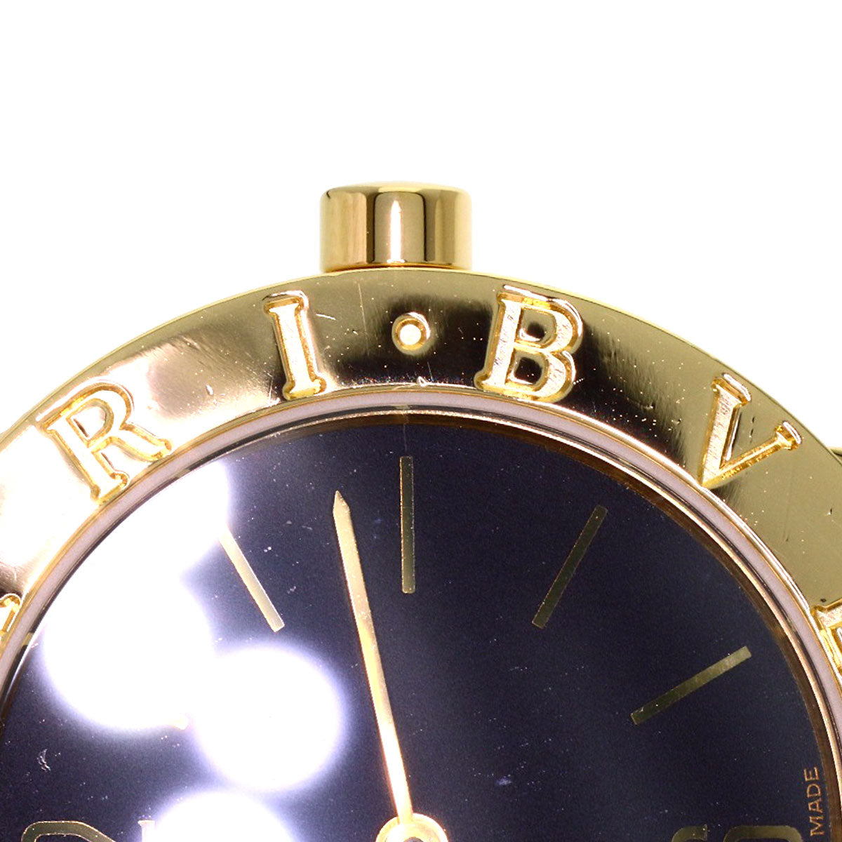 BVLGARI BVLGARI BVLGARI Watches BB30GL K18 Yellow Gold/Leather mens