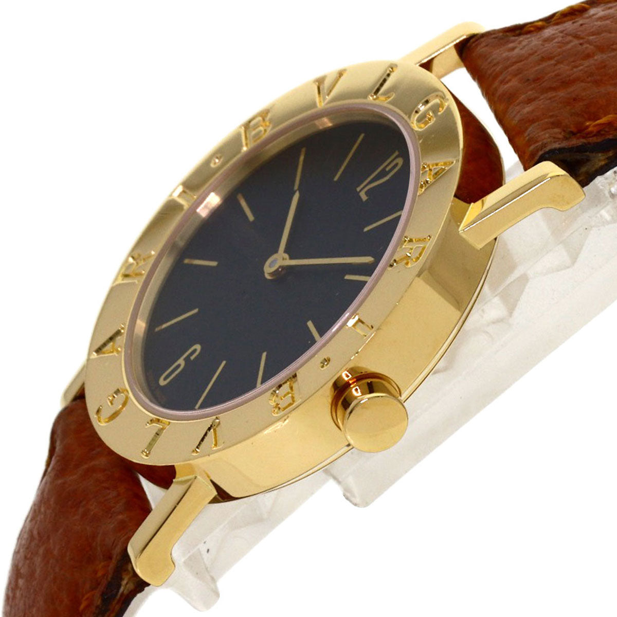 BVLGARI BVLGARI BVLGARI Watches BB30GL K18 Yellow Gold/Leather mens