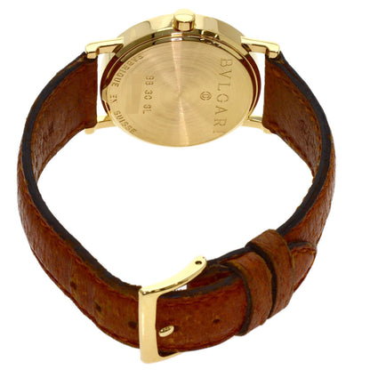 BVLGARI BVLGARI BVLGARI Watches BB30GL K18 Yellow Gold/Leather mens