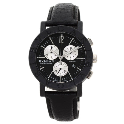 BVLGARI BVLGARI BVLGARI Carbon Gold CAPRI Watches BB38CLCH carbon/Leather mens