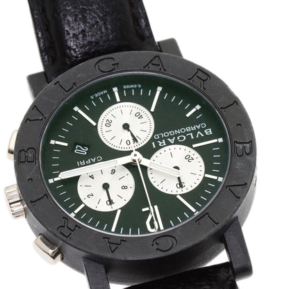 BVLGARI BVLGARI BVLGARI Carbon Gold CAPRI Watches BB38CLCH carbon/Leather mens