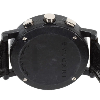 BVLGARI BVLGARI BVLGARI Carbon Gold CAPRI Watches BB38CLCH carbon/Leather mens