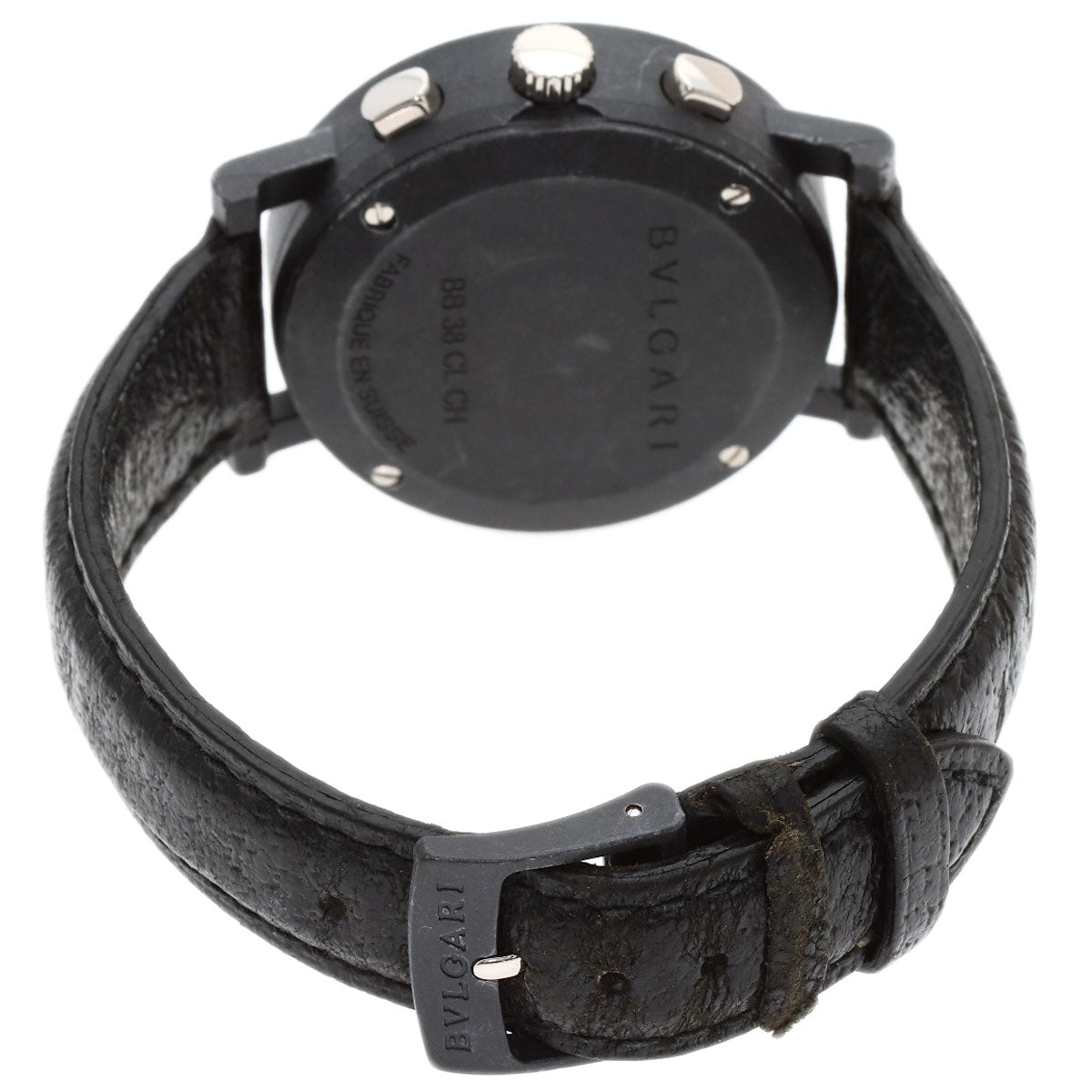 BVLGARI BVLGARI BVLGARI Carbon Gold CAPRI Watches BB38CLCH carbon/Leather mens