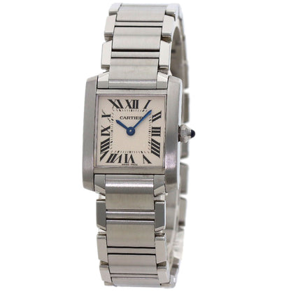 CARTIER Tank francaise SM Watches W51008Q3 Stainless Steel/Stainless Steel Ladies