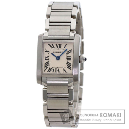 CARTIER Tank francaise SM Watches W51008Q3 Stainless Steel/Stainless Steel Ladies