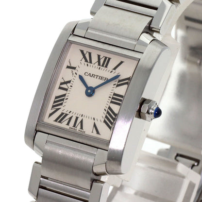 CARTIER Tank francaise SM Watches W51008Q3 Stainless Steel/Stainless Steel Ladies
