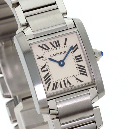 CARTIER Tank francaise SM Watches W51008Q3 Stainless Steel/Stainless Steel Ladies