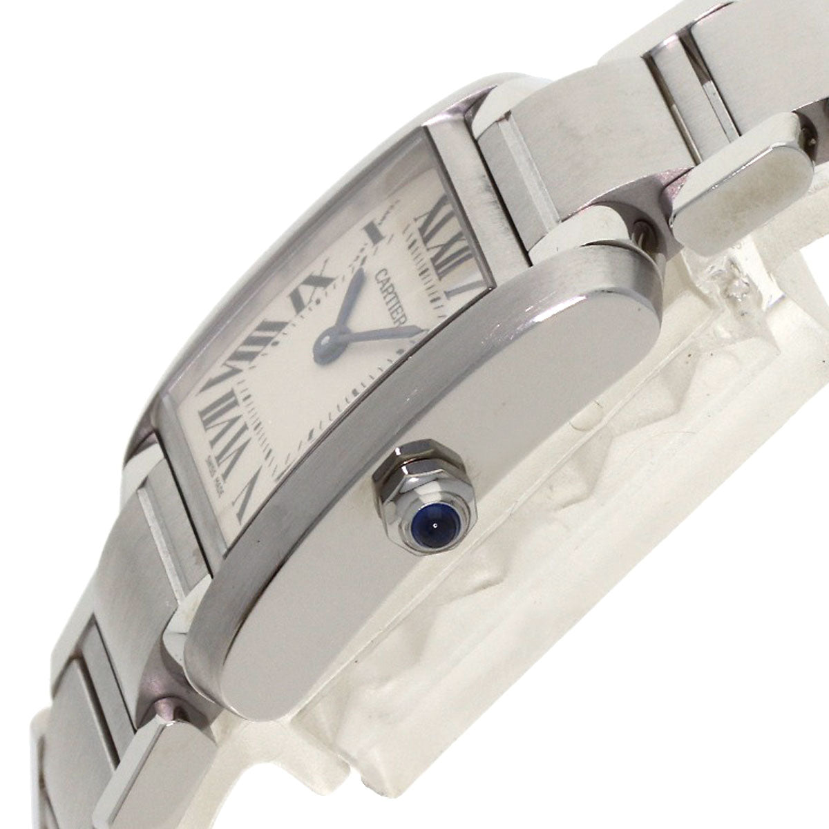 CARTIER Tank francaise SM Watches W51008Q3 Stainless Steel/Stainless Steel Ladies