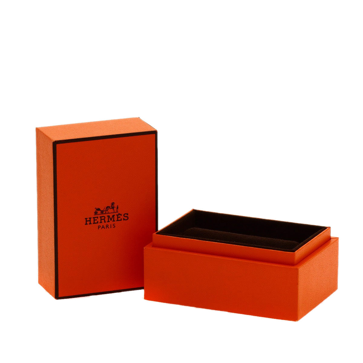 HERMES Echappé Croisette GM #56 Ring Silver Ladies [Used]