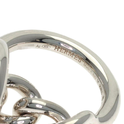 HERMES Echappé Croisette GM #56 Ring Silver Ladies [Used]