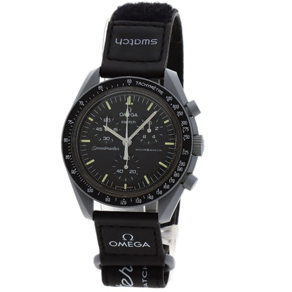 Swatch Omega Collaboration Moonswatch Watches SO33M100 Ceramic/Nylon mens