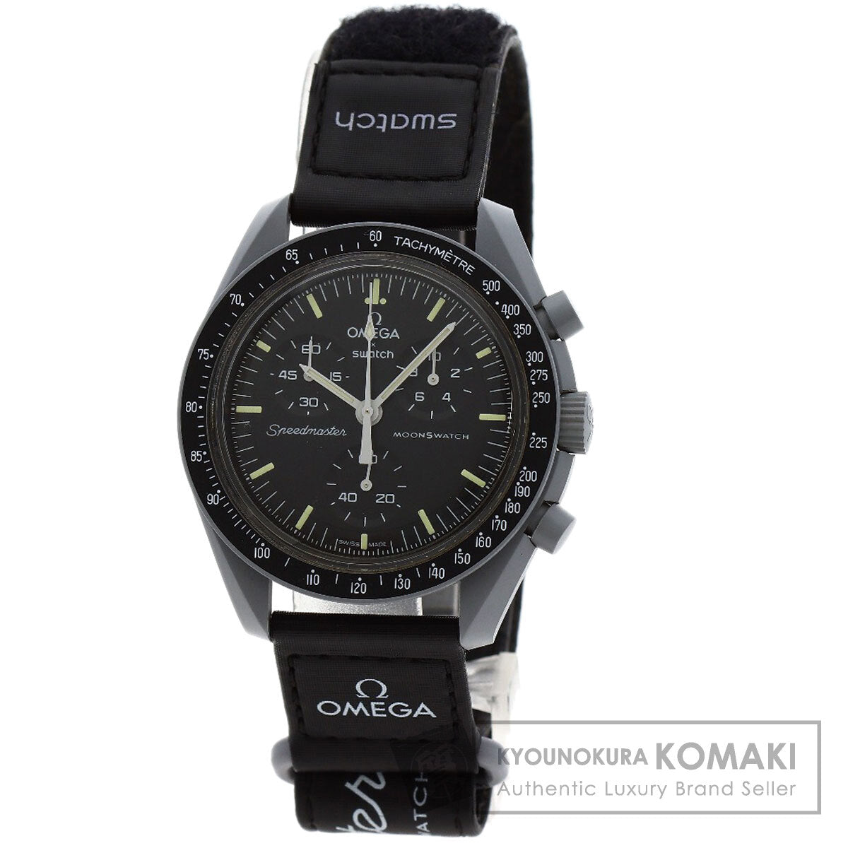 Swatch Omega Collaboration Moonswatch Watches SO33M100 Ceramic/Nylon mens