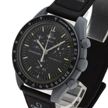 Swatch Omega Collaboration Moonswatch Watches SO33M100 Ceramic/Nylon mens
