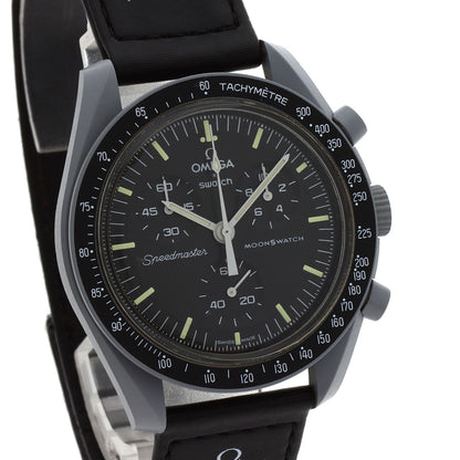 Swatch Omega Collaboration Moonswatch Watches SO33M100 Ceramic/Nylon mens