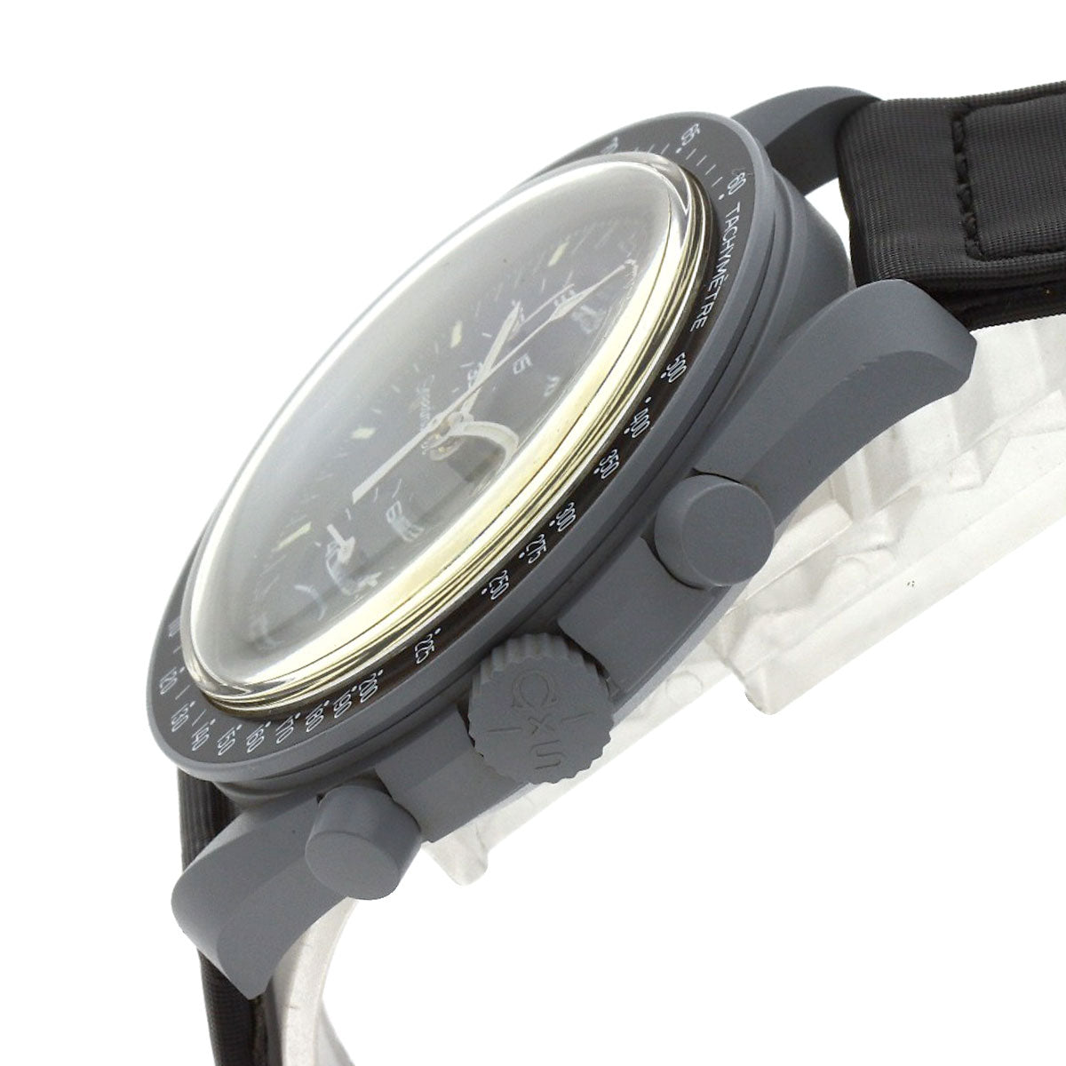 Swatch Omega Collaboration Moonswatch Watches SO33M100 Ceramic/Nylon mens