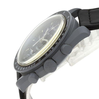 Swatch Omega Collaboration Moonswatch Watches SO33M100 Ceramic/Nylon mens