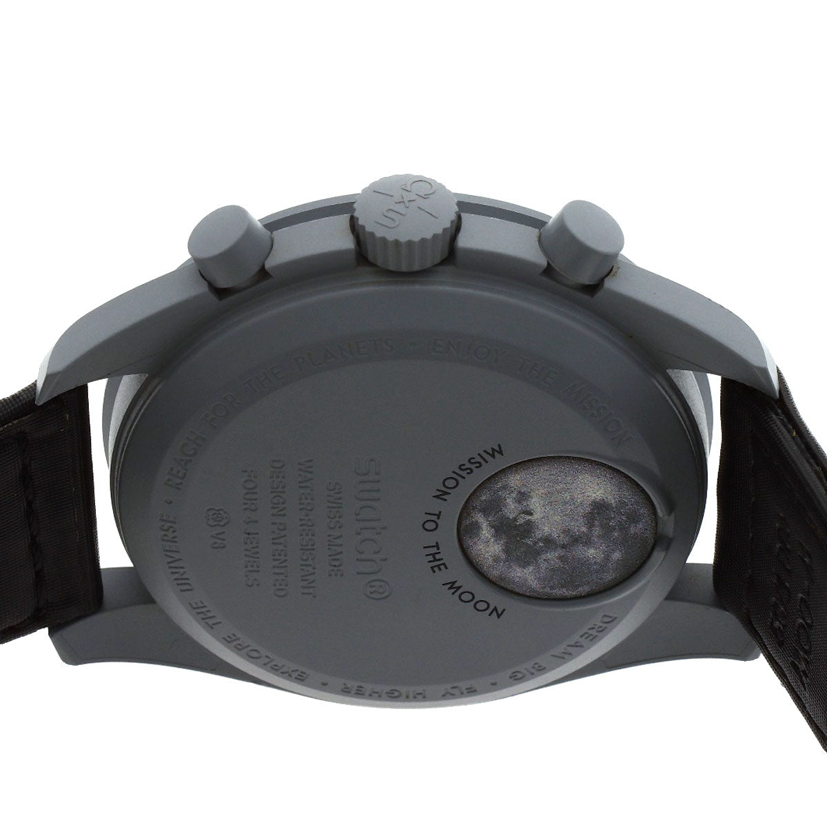 Swatch Omega Collaboration Moonswatch Watches SO33M100 Ceramic/Nylon mens