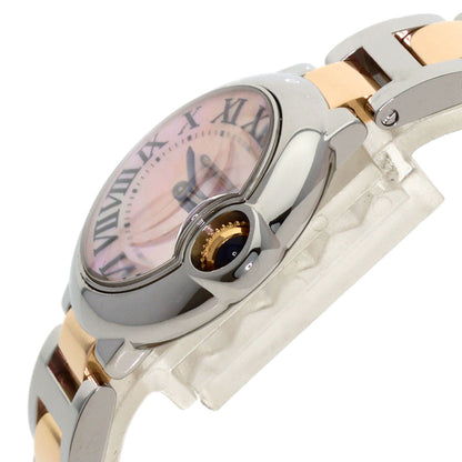 CARTIER Baron Blue 1.1 " Watches W6920034 Stainless Steel/SSxK18PG Ladies