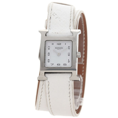 HERMES H watch Deburuturu Watches HH1.210 Stainless Steel/Leather Ladies