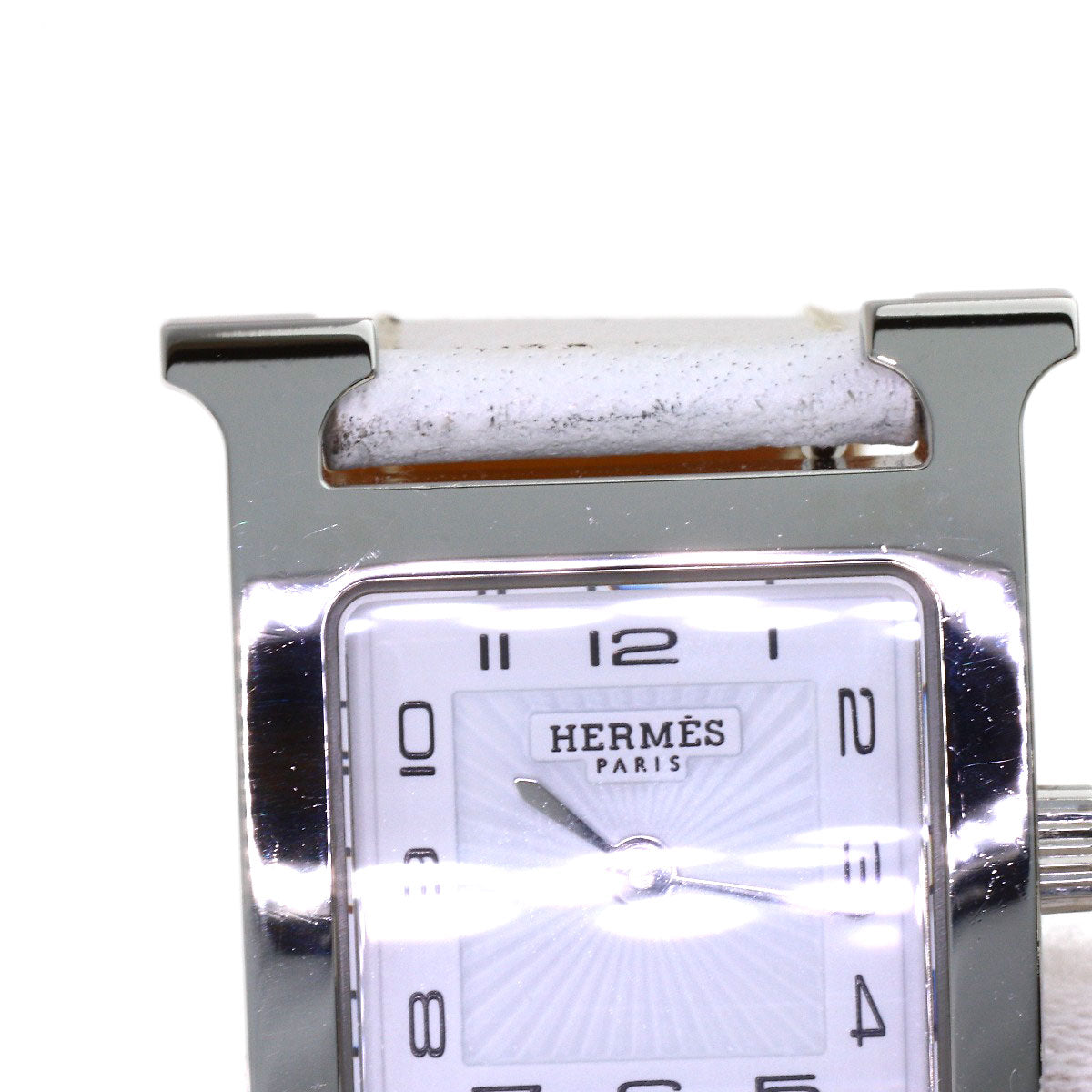HERMES H watch Deburuturu Watches HH1.210 Stainless Steel/Leather Ladies