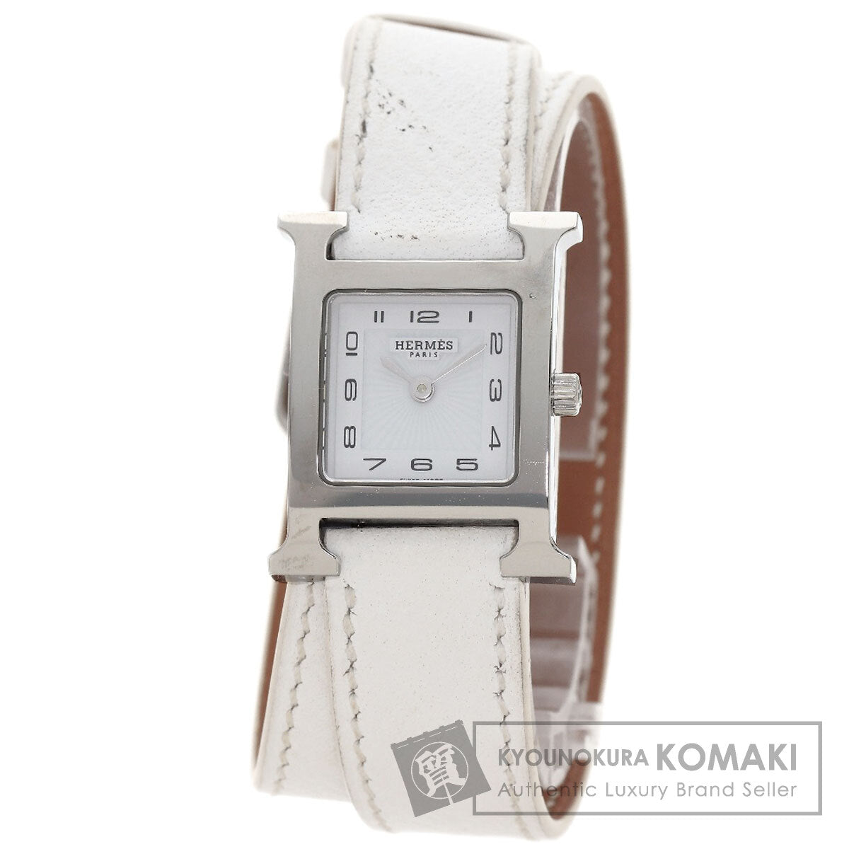 HERMES H watch Deburuturu Watches HH1.210 Stainless Steel/Leather Ladies