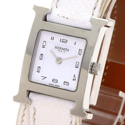 HERMES H watch Deburuturu Watches HH1.210 Stainless Steel/Leather Ladies