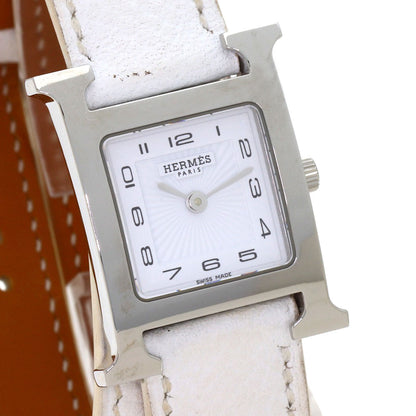 HERMES H watch Deburuturu Watches HH1.210 Stainless Steel/Leather Ladies