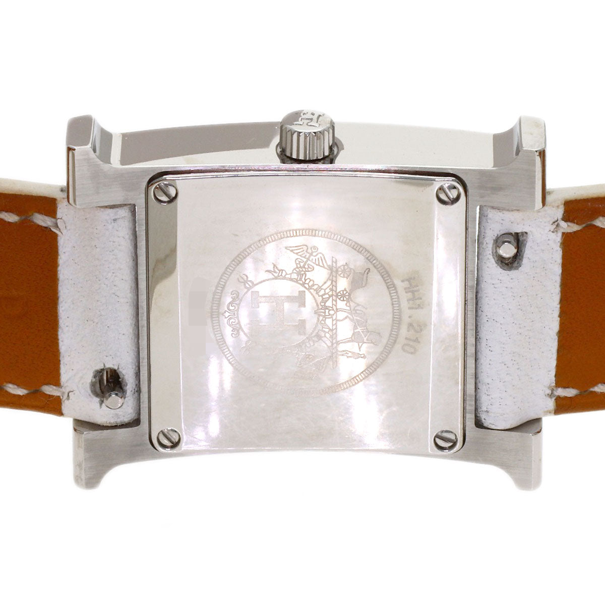 HERMES H watch Deburuturu Watches HH1.210 Stainless Steel/Leather Ladies