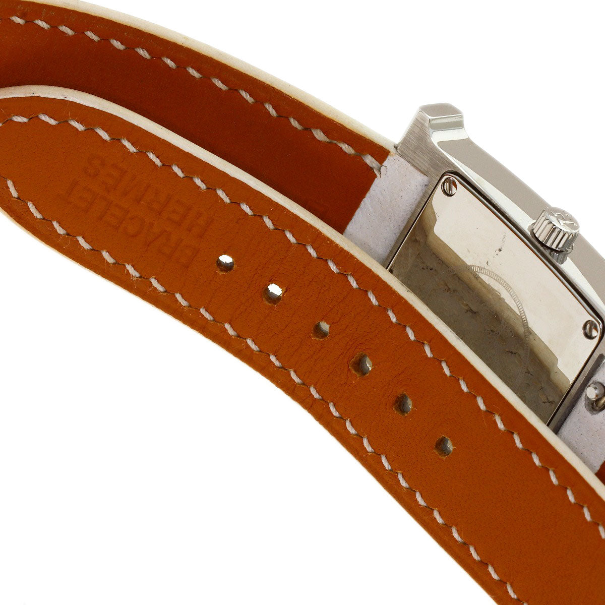 HERMES H watch Deburuturu Watches HH1.210 Stainless Steel/Leather Ladies