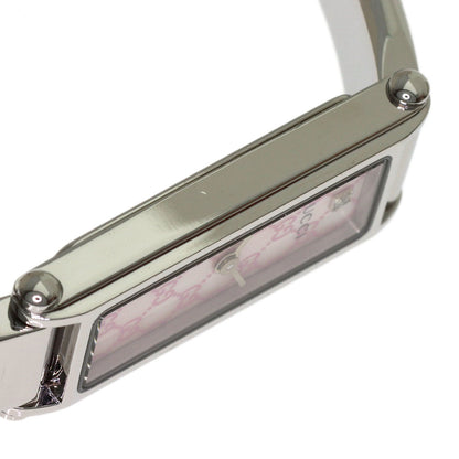 GUCCI Square Face GG 1P Diamond Watches 1500L Stainless Steel/Stainless Steel Ladies