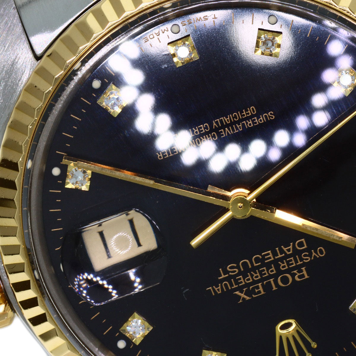 ROLEX Datejust 10P Diamond, 1984 Watches 16013G Stainless Steel/SSxK18YG mens