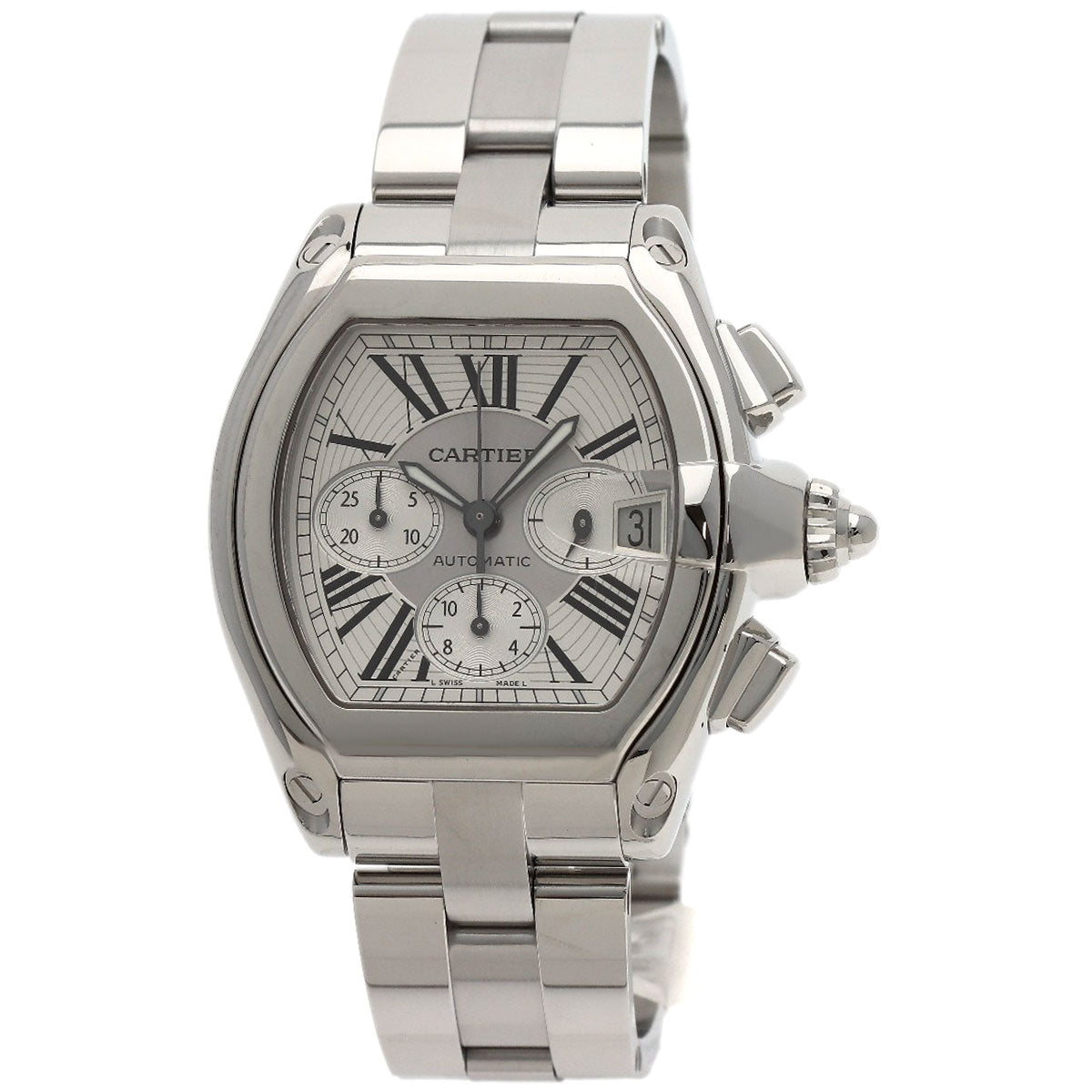 CARTIER Roadster XL Watches W62019X6 Stainless Steel/Stainless Steel mens