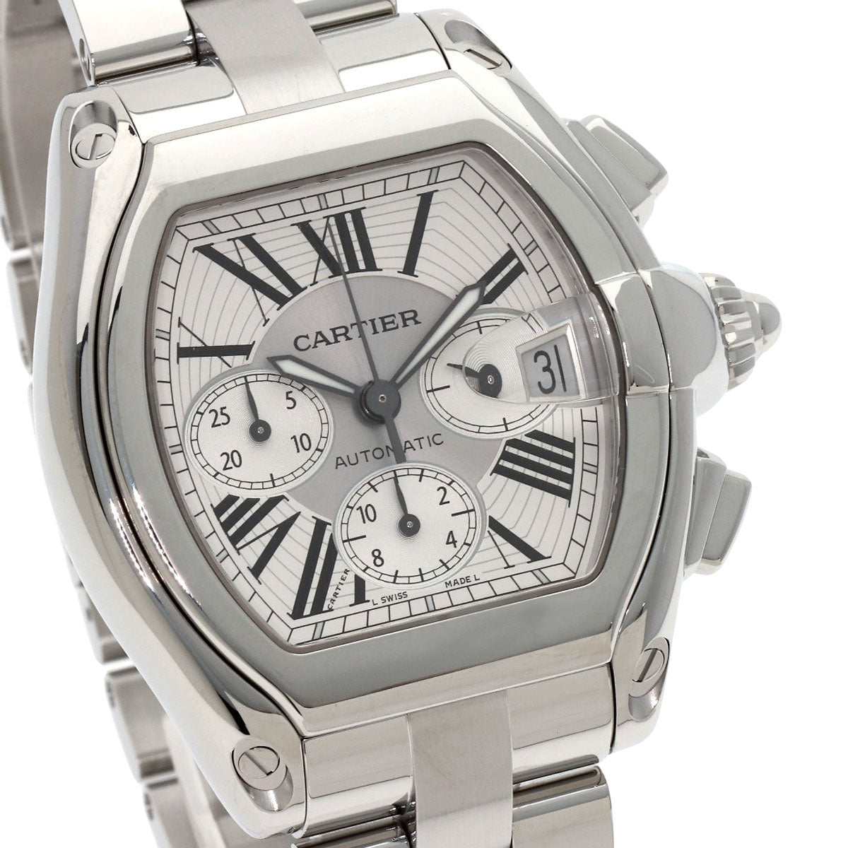 CARTIER Roadster XL Watches W62019X6 Stainless Steel/Stainless Steel mens