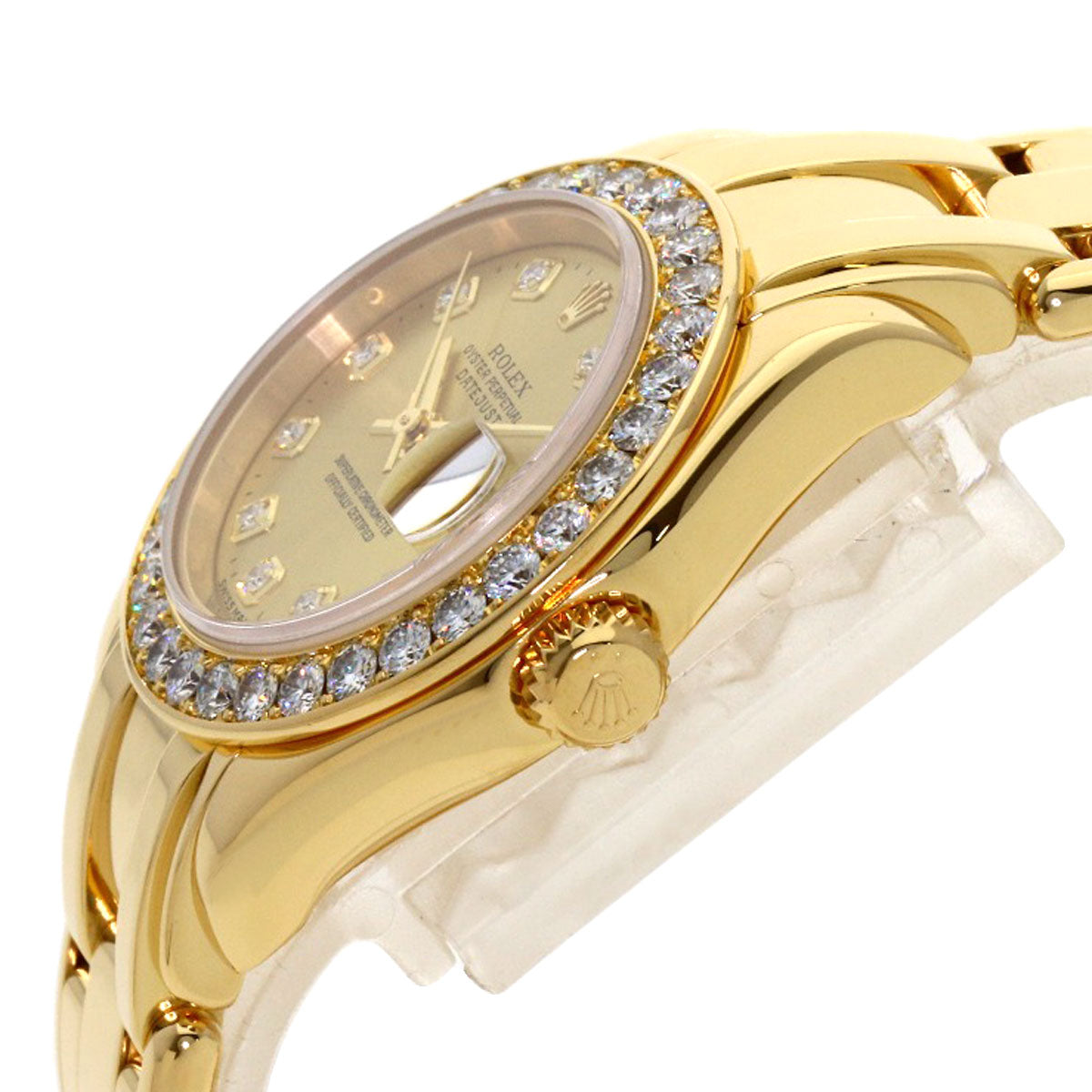 ROLEX Datejust 10P Diamond Pearlmaster Watches 80298G K18 Yellow Gold/18K Yellow Gold Ladies