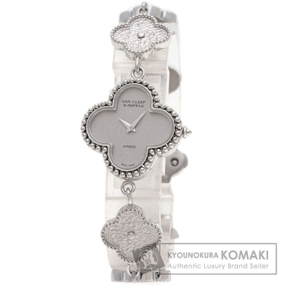 Van Cleef & Arpels Alhambra Watches K18 White Gold/K18 White Gold Ladies