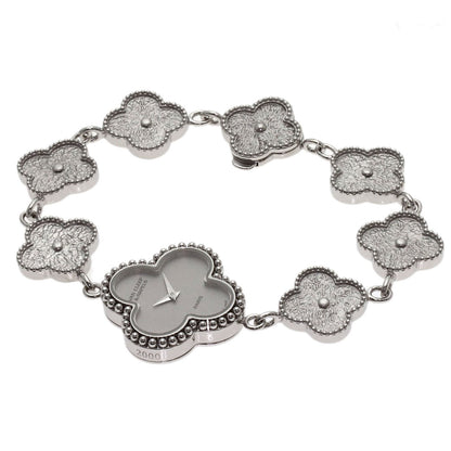 Van Cleef & Arpels Alhambra Watches K18 White Gold/K18 White Gold Ladies