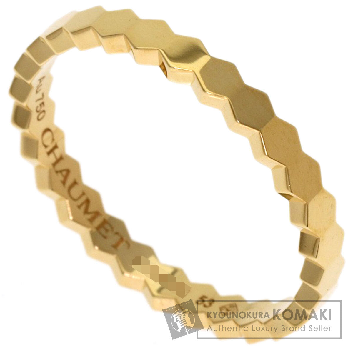 Chaumet Be My Love Honeycomb #53 Ring K18 Yellow Gold Ladies [Used]