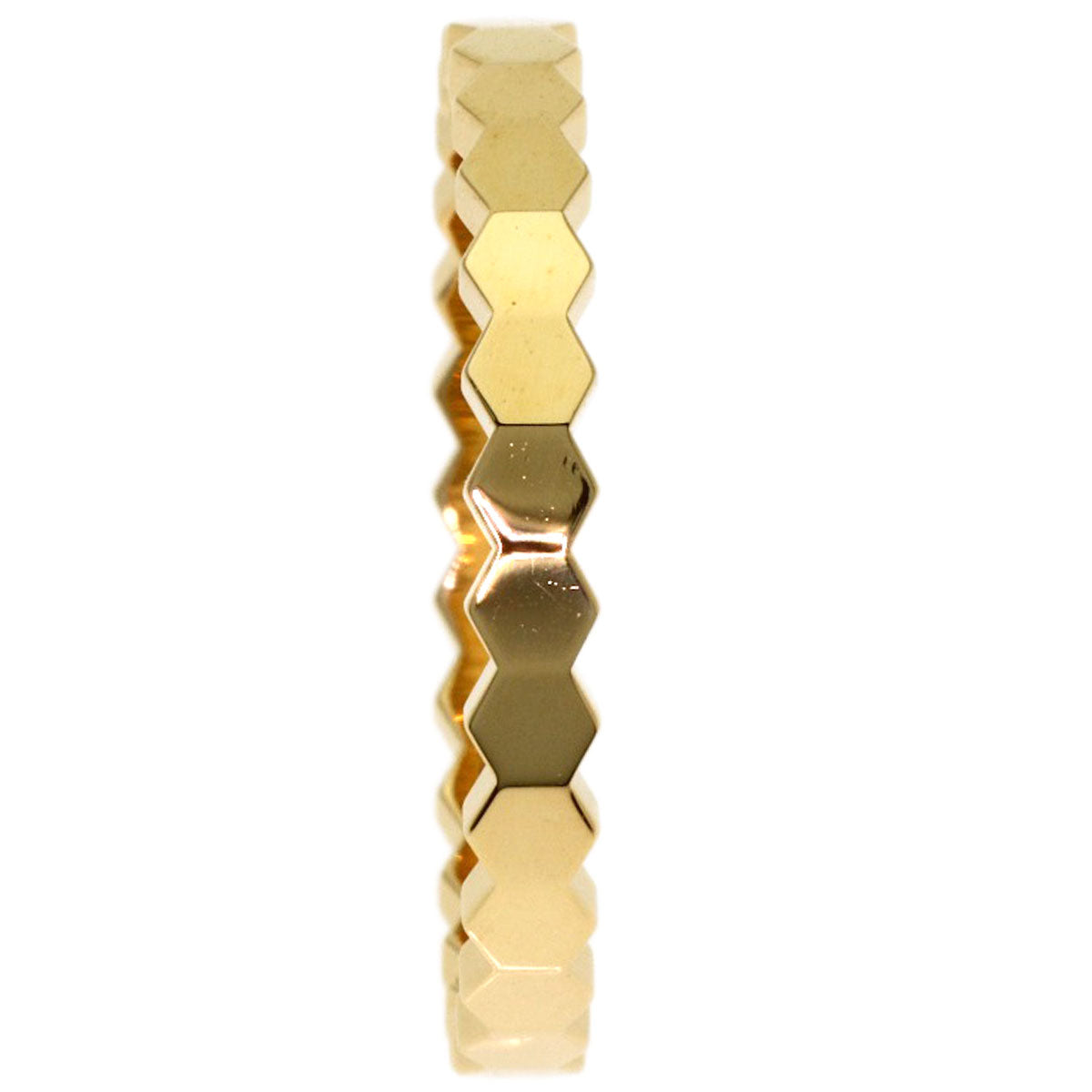 Chaumet Be My Love Honeycomb #53 Ring K18 Yellow Gold Ladies [Used]