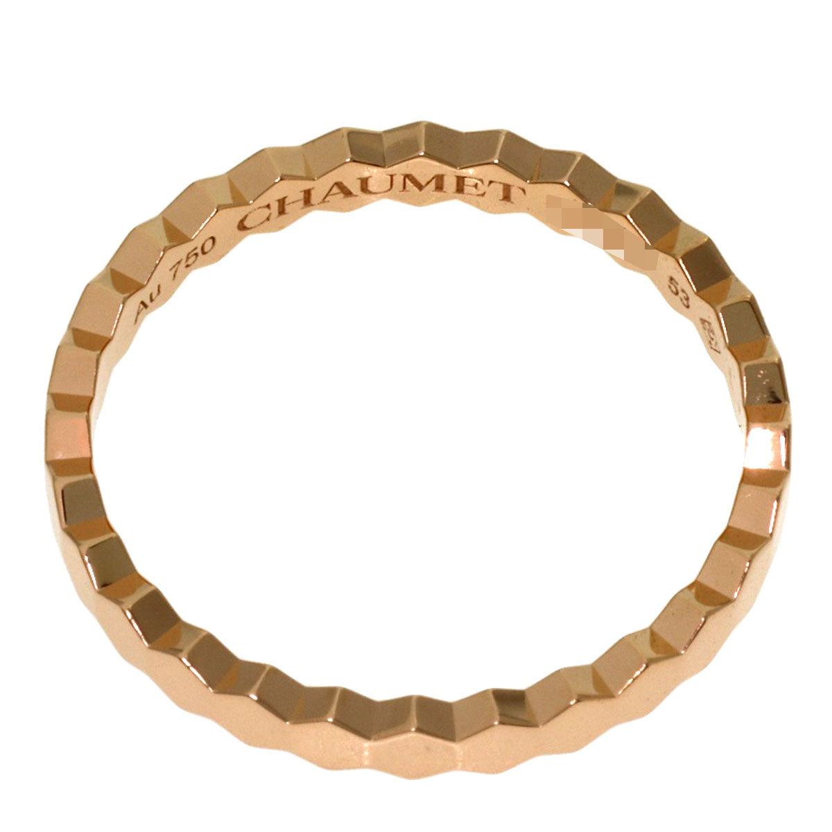 Chaumet Be My Love Honeycomb #53 Ring K18 Pink Gold Ladies [Used]