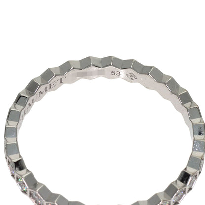 Chaumet Be My Love Honeycomb Full Diamond #53 Ring K18 White Gold Ladies [Used]