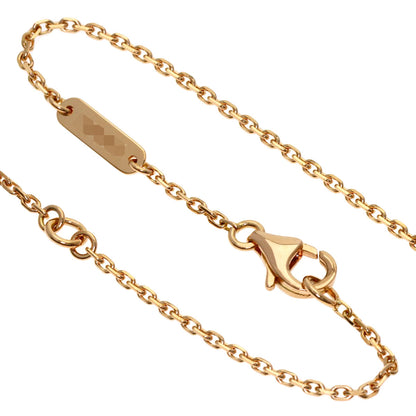 Van Cleef & Arpels Vintage Alhambra Pink Sable Diamond Necklace K18 Pink Gold Ladies [Used]